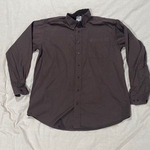 Chocolate brown dress shirt
